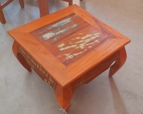 Mesa de centro 0,60 x 0,60 pés tartaruga cod 45