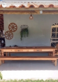 Mesa de 3 x 1 com 2 bancos de 3 metros cod  134